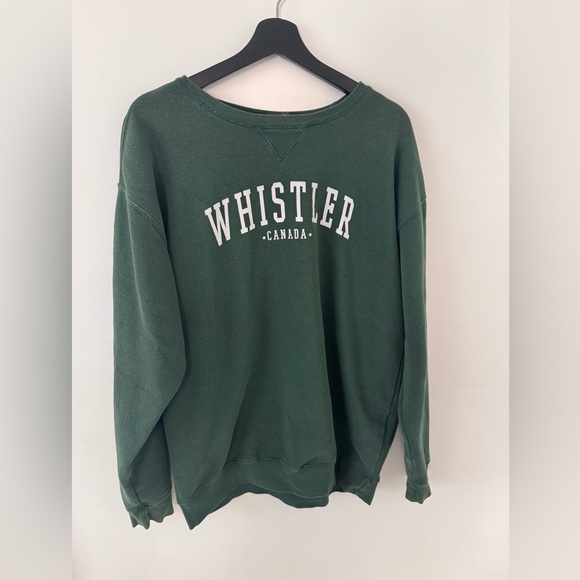 Green Whistler Canada Sweatshirt - Picture 1 of 3